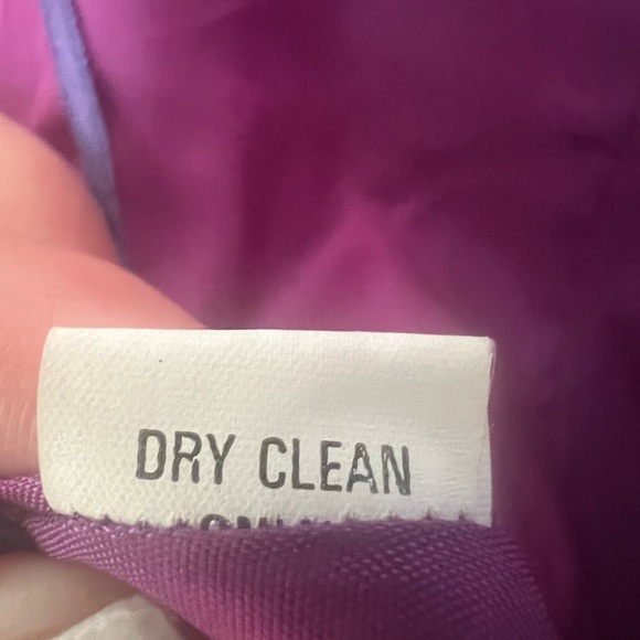 NWT Kay Unger Fit & Flair Satin Sleeveless Open Back with Bow Purple Sz2 - Picture 4 of 16